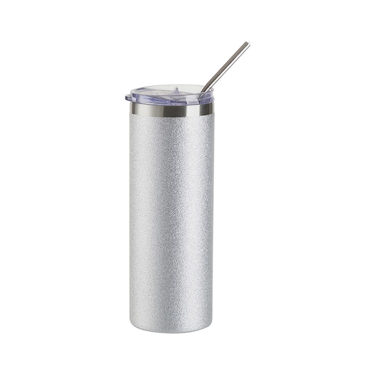 Craft Express 4ct. 20oz. Sublimation Glitter Skinny Tumblers